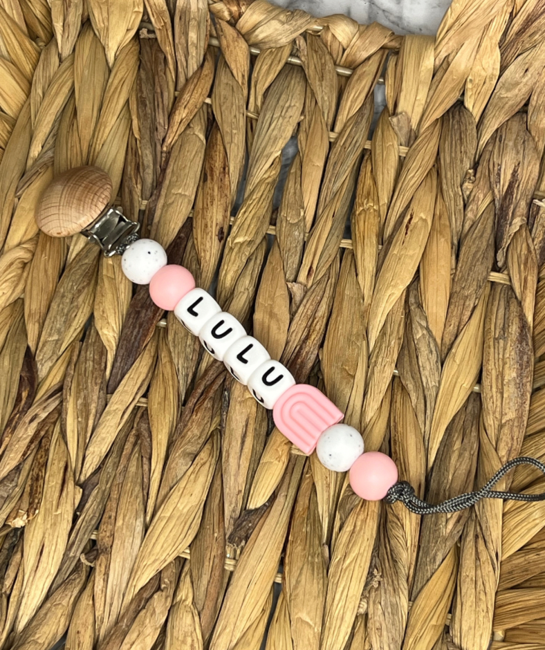 Custom Name Pacifier Clips